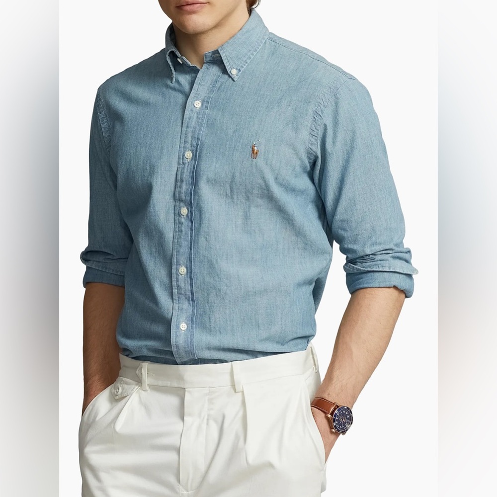 Ralph Lauren Light Blue Casual Shirt - Picture 8 of 10